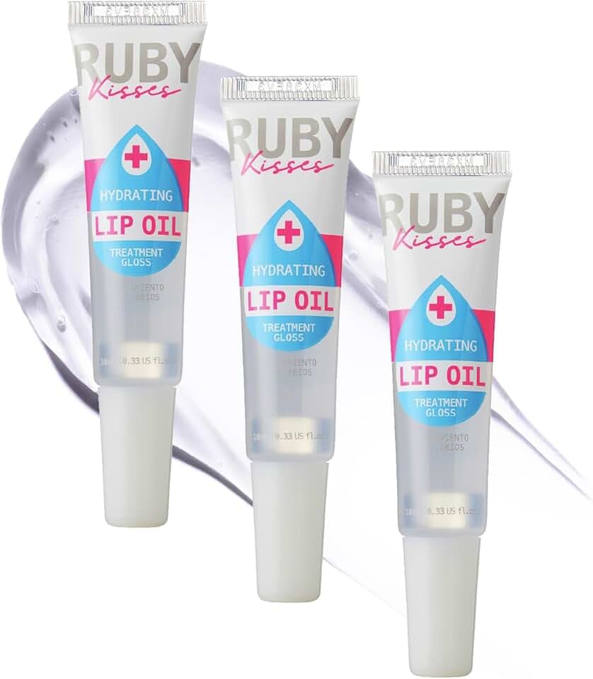 Ruby Kisses Hydrating Lip Gloss Clear Hydrating Lip Gloss (3 PACK)