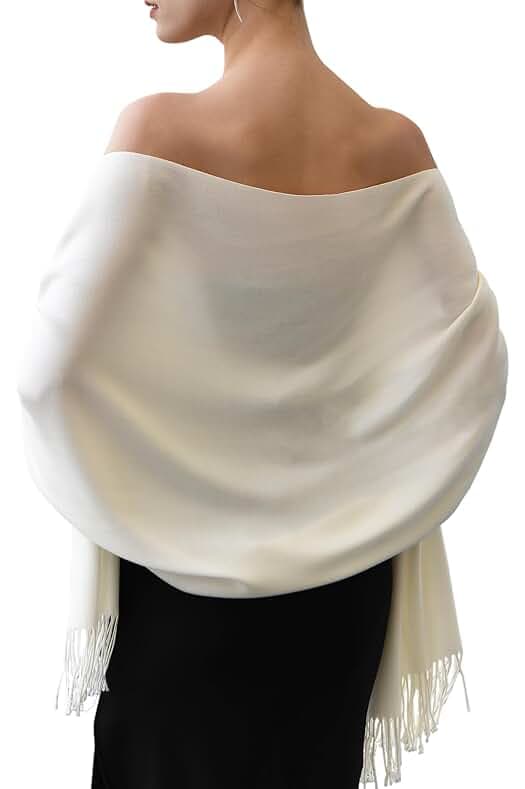 FURTALK Pashmina Shawl Wraps Cashmere Feel Blanket Scarves Fashion Scarf for Women Evening Wedding Bridesmaid Gifts
