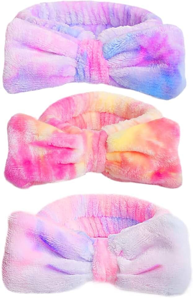WSYUB Spa Headband,Makeup&Skincare Headbands,Headband for Washing Face,Teen Girls Fuzzy Hair Bands for Women
