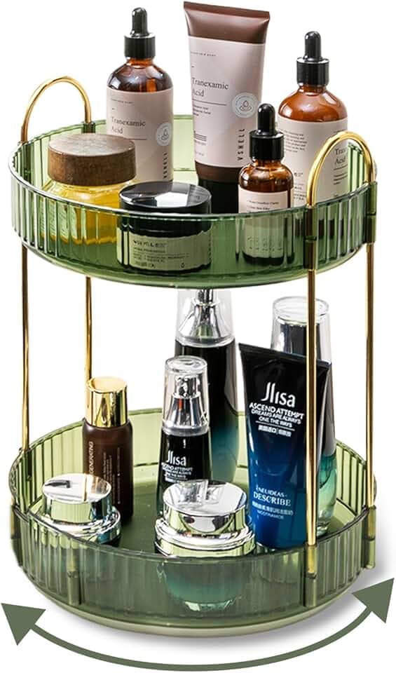 360 Rotating Makeup Organizer for Vanity