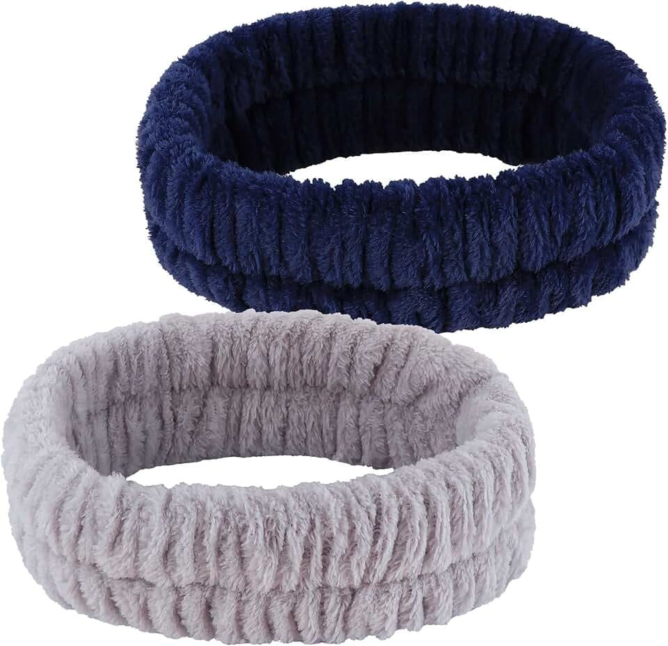 Spa Headband, Makeup Headband for Washing Face, Skincare Headbands for Girls Women, Soft Facial Makeup Head Band